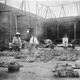 Interior of the Benin king’s palace in 1897 after the raid by British looters
